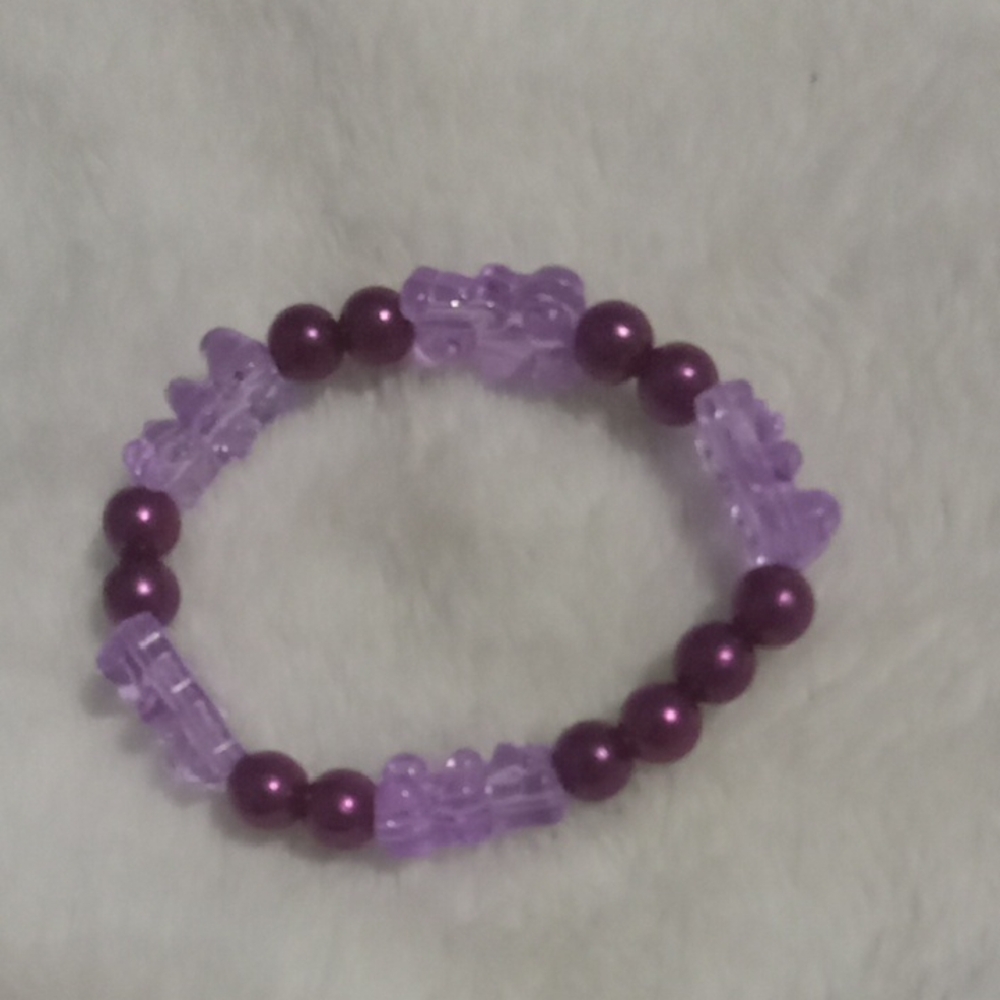 Purple Beaded Bracelet